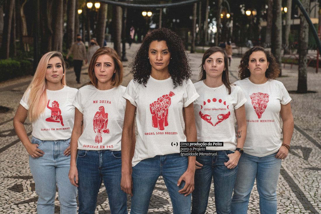 PEITA produz as camisetas da campanha do Coletivo Igualdade Menstrual